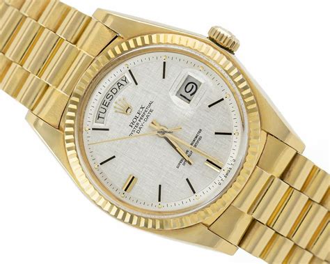 rolex day date gold silber